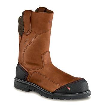 Red Wing Férfi Brnr XP 11-inch Waterproof Safety Toe Munkavédelmi Bakancs Teve